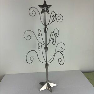 Large Christmas Ornament Display Tree-Metal with Star